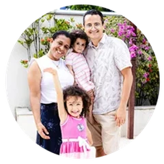 Murilo e Kéola com Liz e Betina